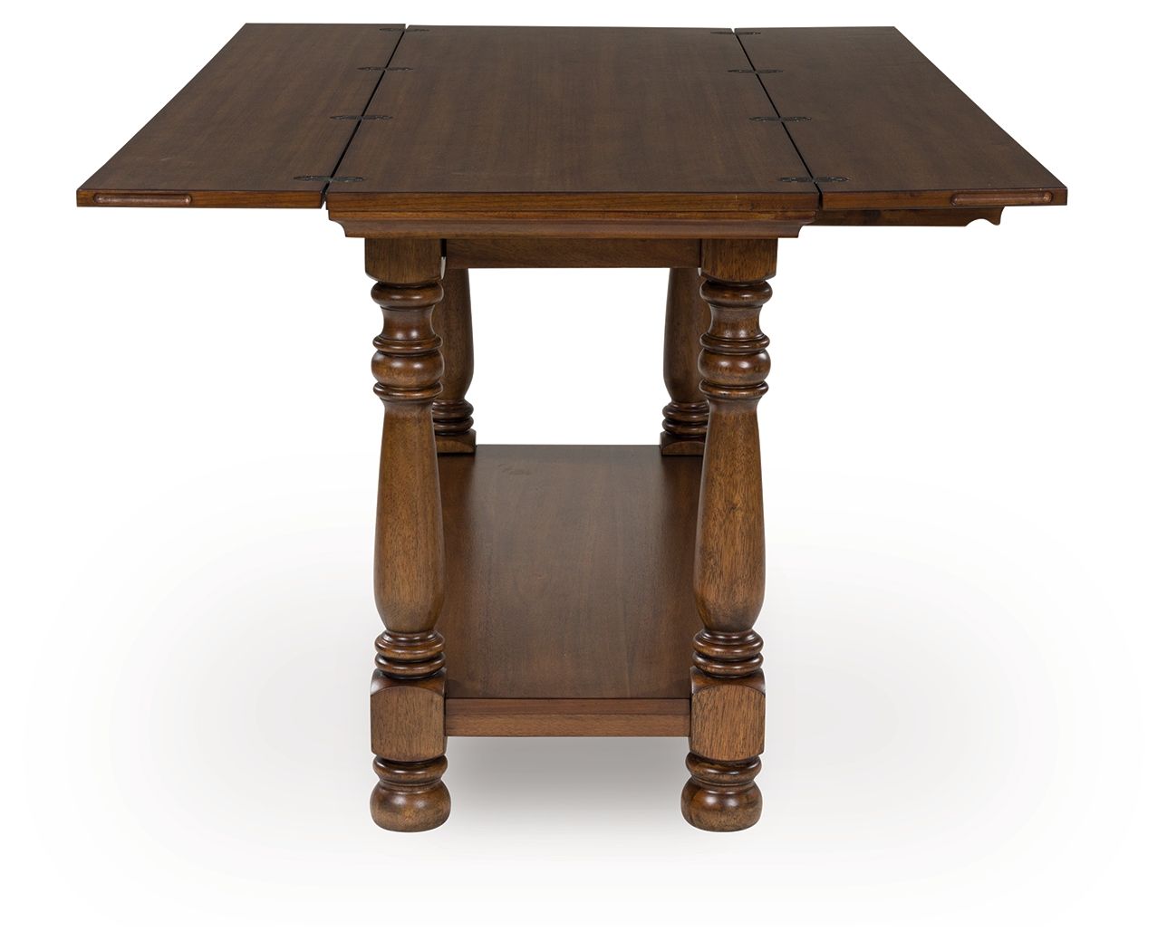 Sturlayne - Flip Top Sofa Table - Brown, alternate view 6 with wood construction