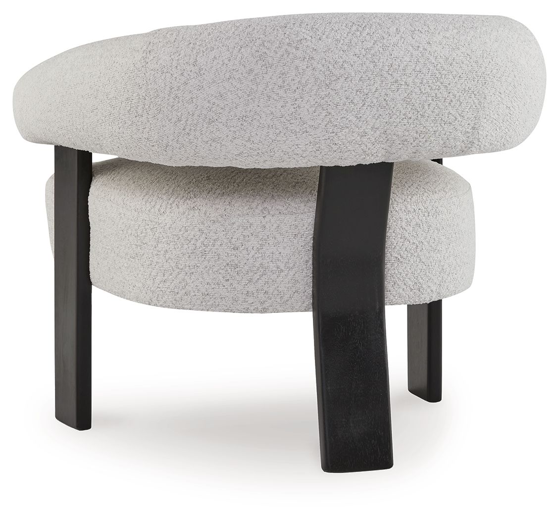 Dultish - Accent Chair - Snow, alternate view 3 with polyester fabric