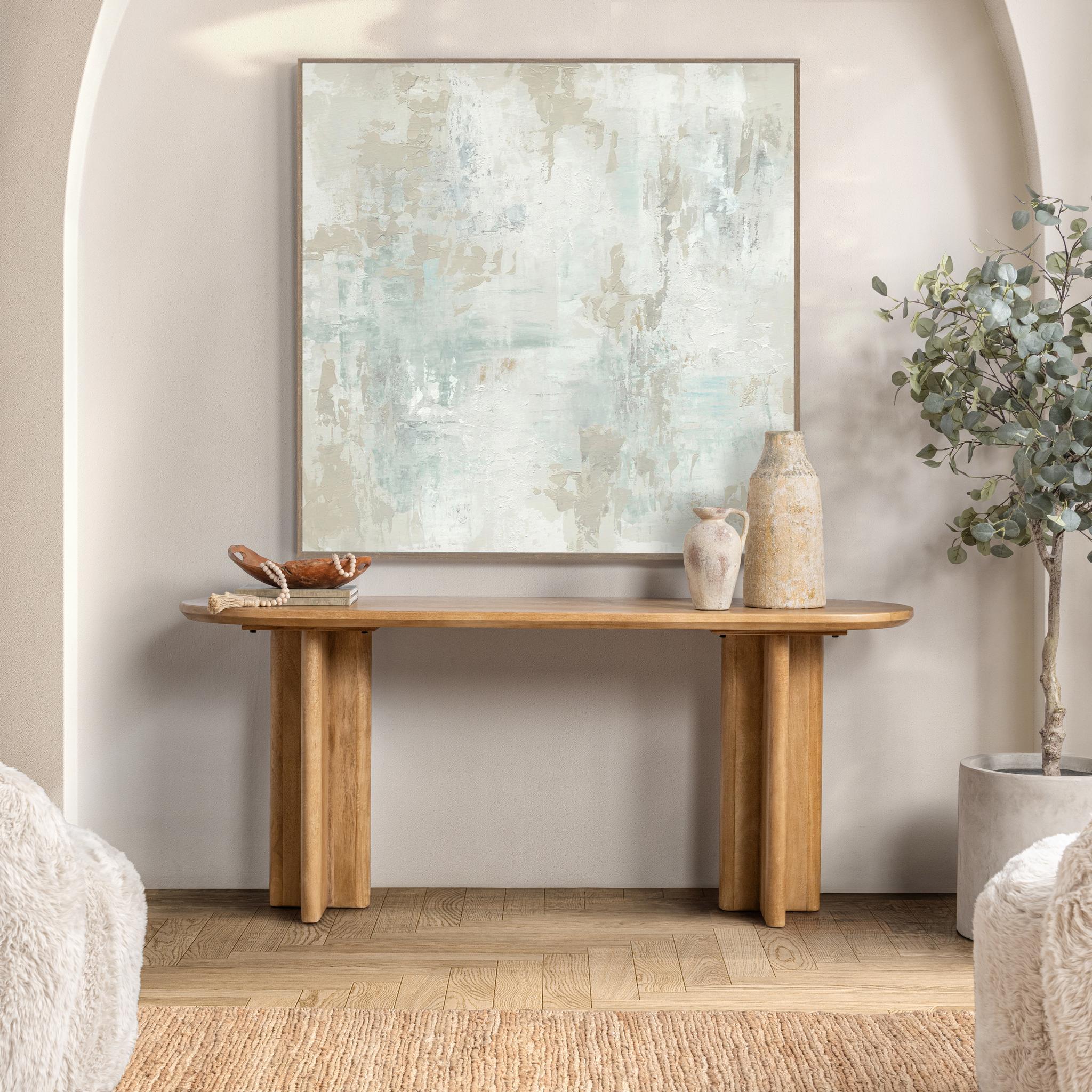Montengo - Console Table - Natural Maple, alternate view 8 with wood construction
