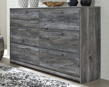 Baystorm - Six Smooth Drawer Dresser, alternate view 9 with wood construction