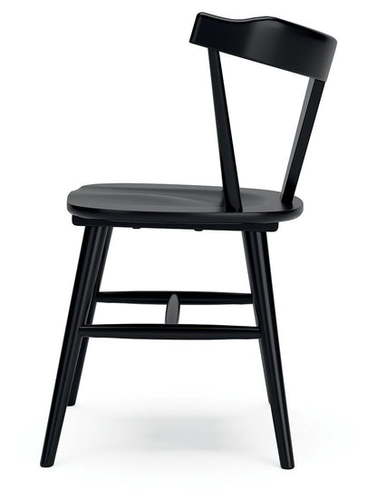 Gretlynn - Dining Room Side Chair (Set of 2) - Black, alternate view 7 with solid wood