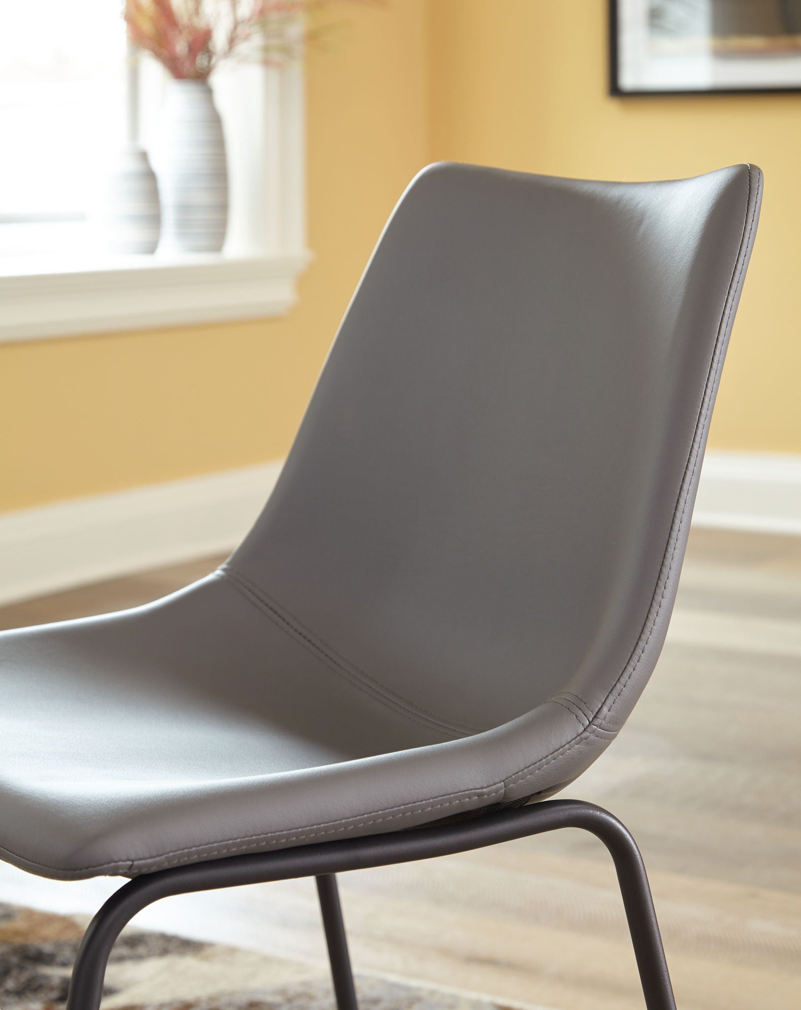 Centiar - Upholstered Side Chair, alternate view 20 with faux leather