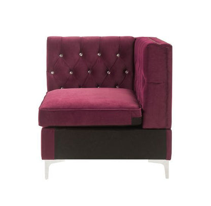 Jaszira - Modular - Wedge, alternate view 10 with velvet upholstery