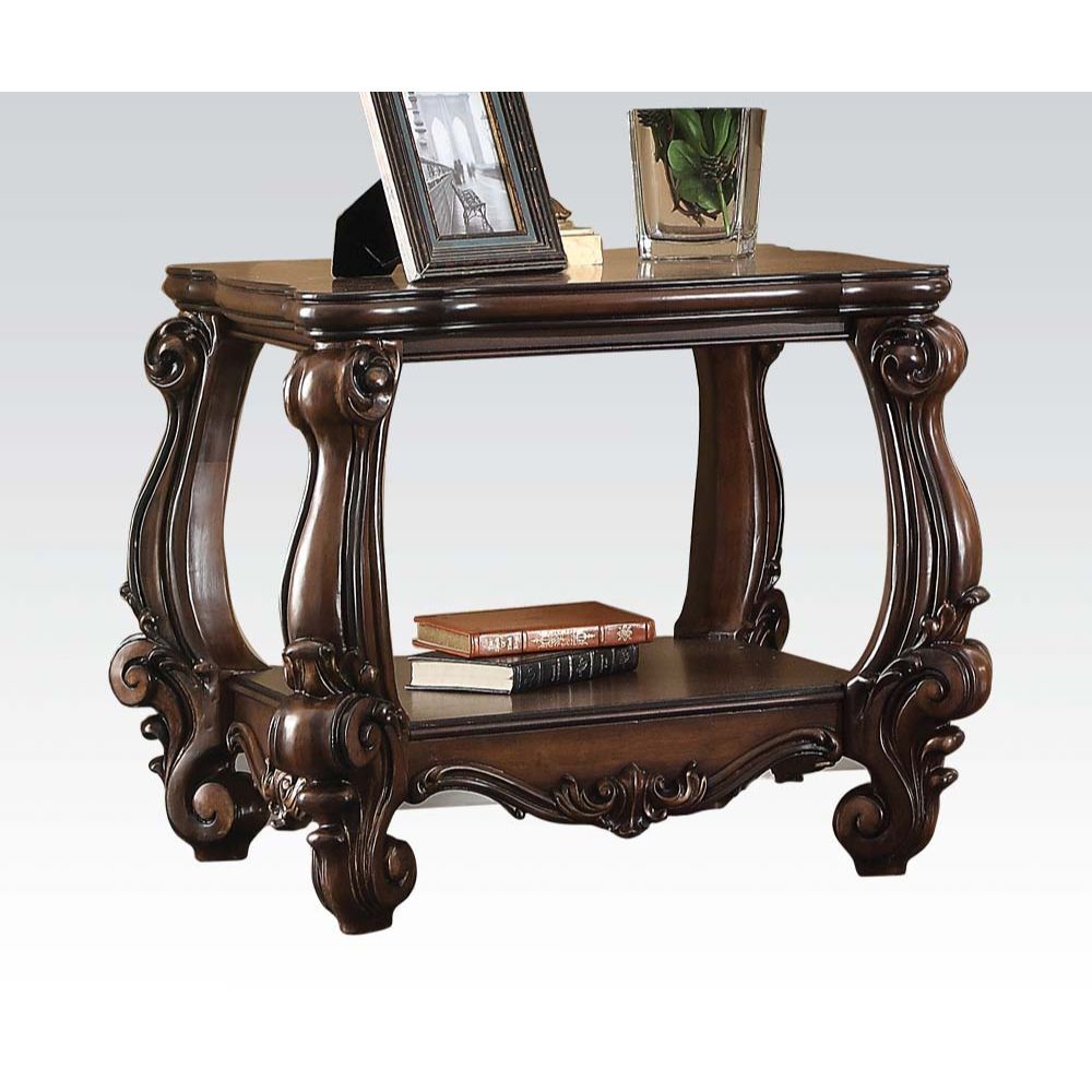 Versailles - Vintage End Table, product view with wood construction