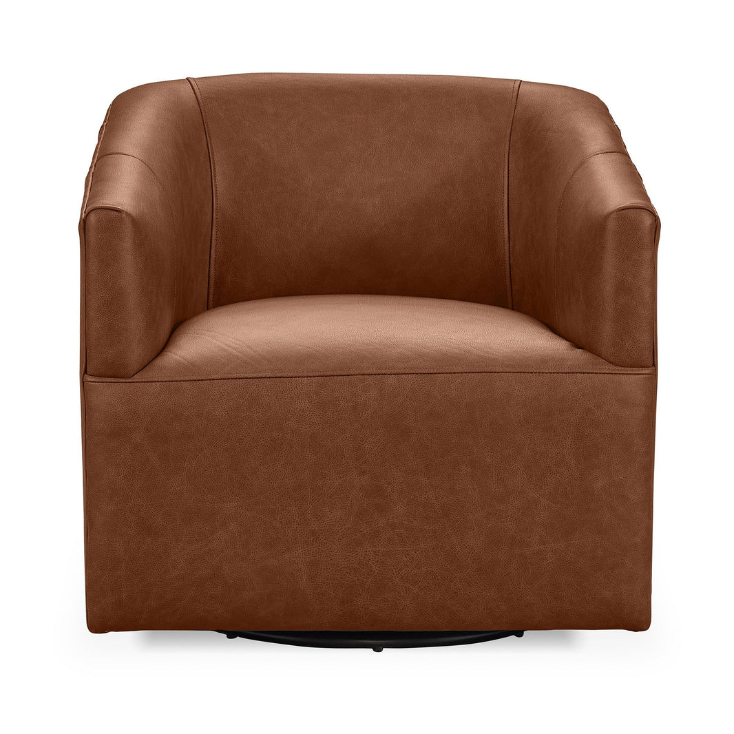 Vernon - Swivel Chair, alternate view 22 with top-grain leather
