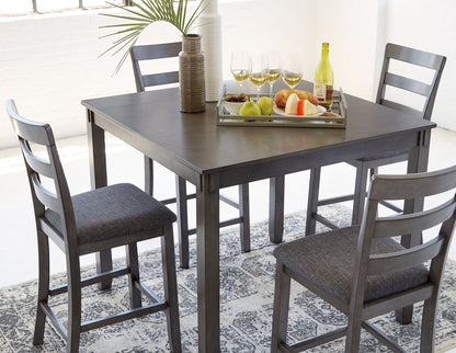 Bridson - Square Counter TBL Set (Set of 5) - Gray, alternate view 6 with polyester fabric
