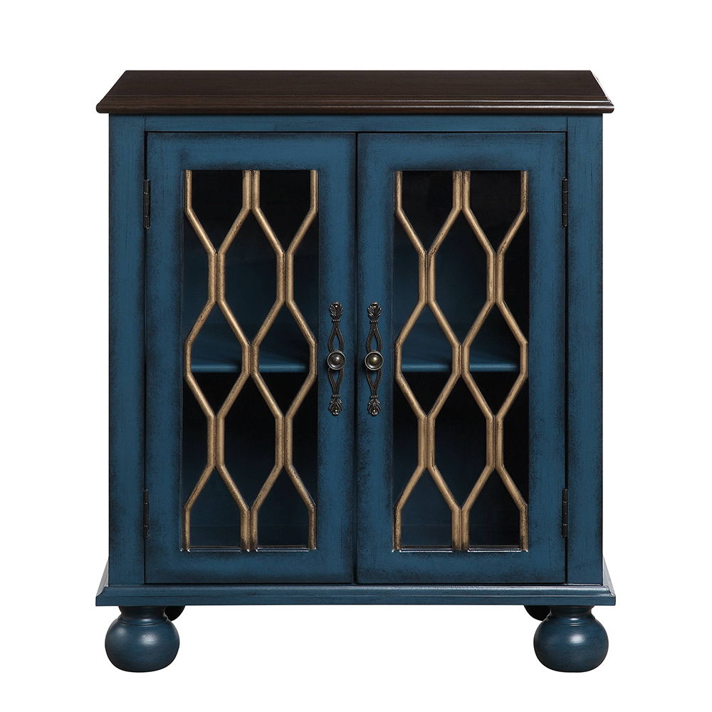 Lassie - Console Cabinet - Antique Blue, alternate view 3 with wood construction