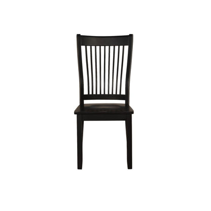 Renske - Side Chair (Set of 2) - Black, alternate view 4 with wood construction