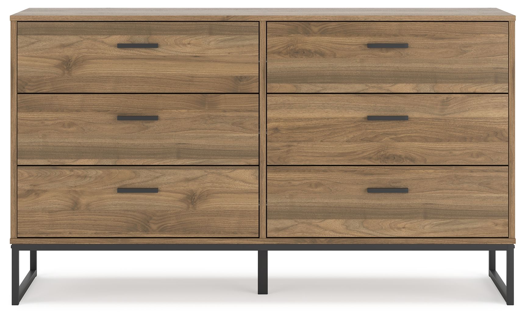 Deanlow - Six Drawer Dresser - Honey, alternate view 8 with engineered wood