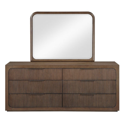 Leanna - Mirror - Brown Oak