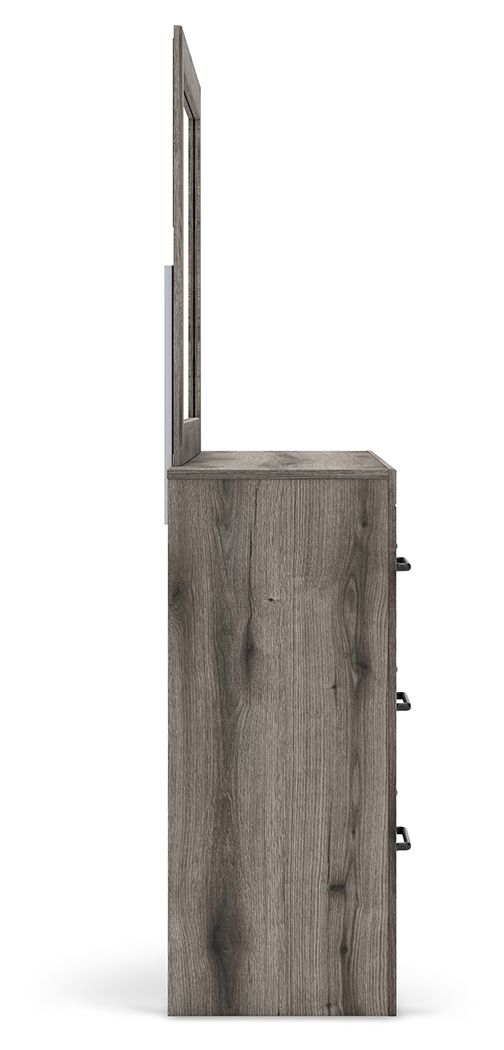 Graystorm - Six Drawer Dresser, alternate view 13 with linen fabric