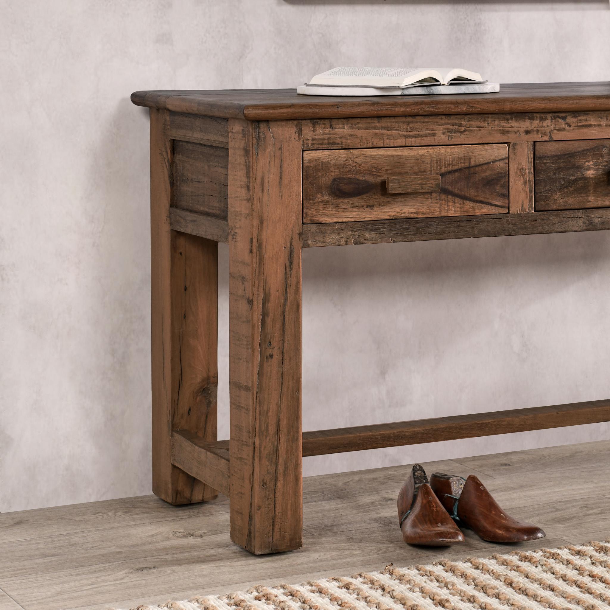 Ezra - Reclaimed Wood Console Table, alternate view 12