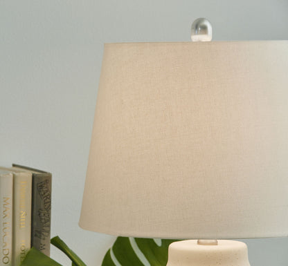 Afener - Ceramic Table Lamp (Set of 2) - Blue / Beige