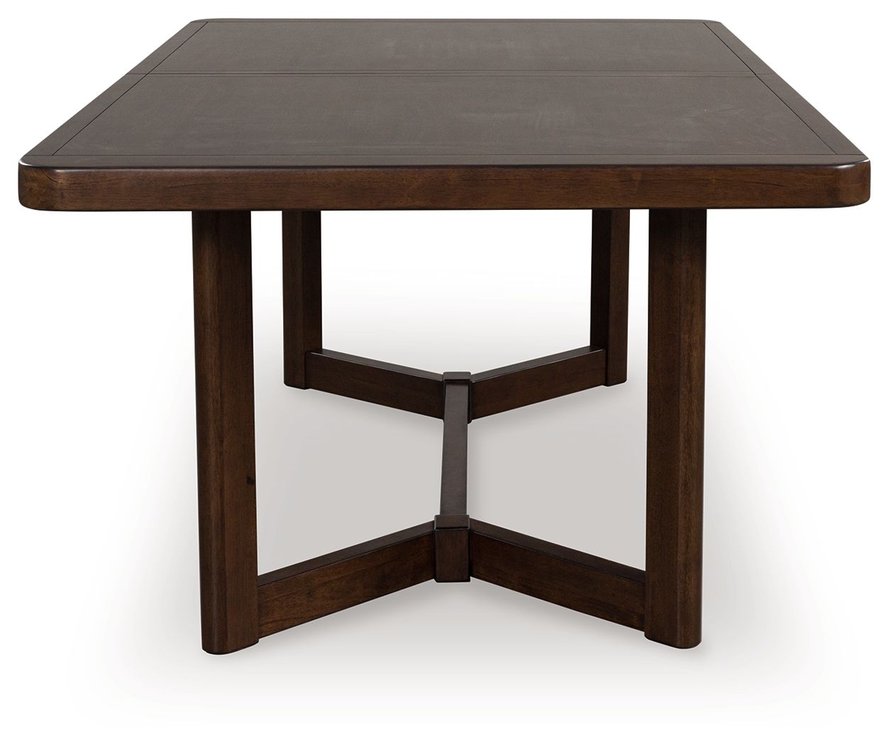 Dilenno - Rectangular Dining Room Extension Table - Dark Brown, alternate view 6 with solid wood