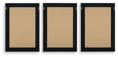Huddwick Wall Art Set (Set of 3) Linen / Black, gallery image 5