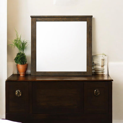 Merrilee - Mirror - Oak, alternate view 5 with wood construction