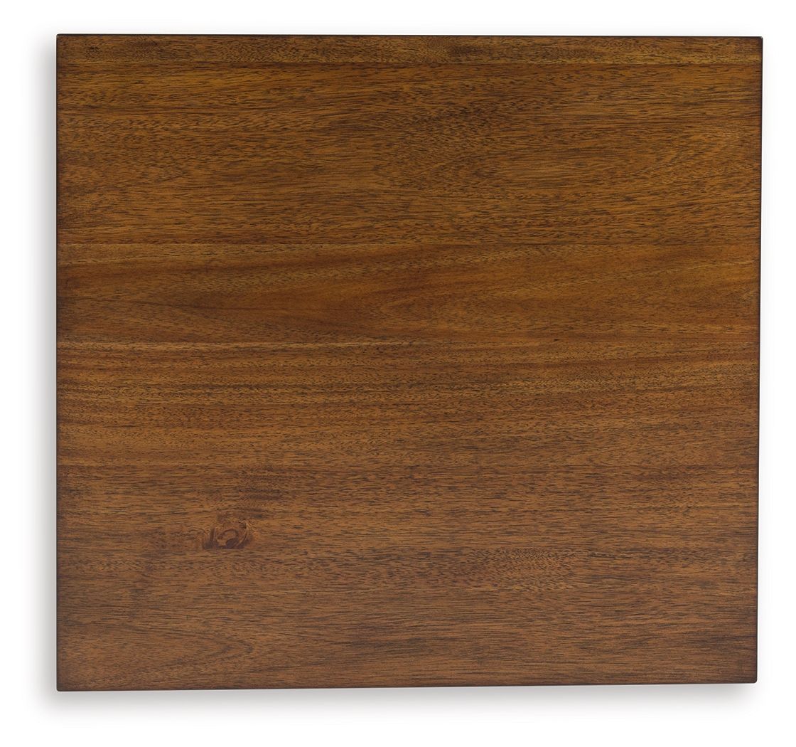 Sturlayne - Rectangular End Table - Brown, alternate view 6 with wood construction