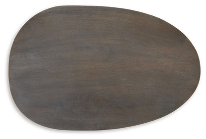 Cormmet - Accent Table - Brown / Black, alternate view 6 with wood construction