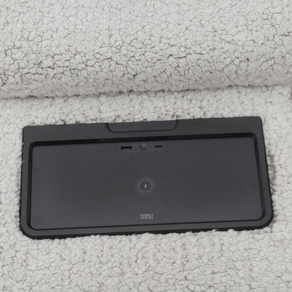 Tarrance - Modular Console With Wireless Charging & USB - Gray