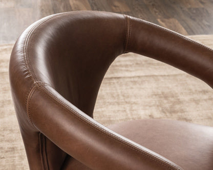 Archie - Dining Chair, alternate view 16 with leather upholstery