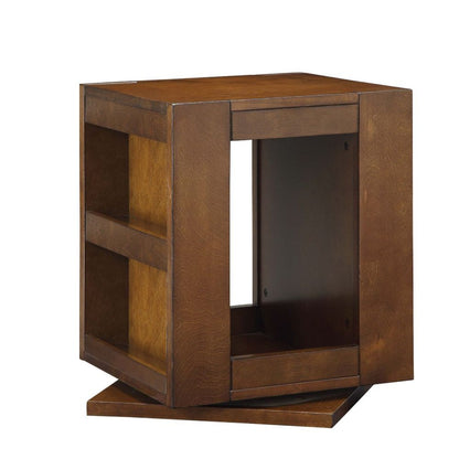 Pisanio - 22" End Table - Espresso, alternate view 3 with wood construction