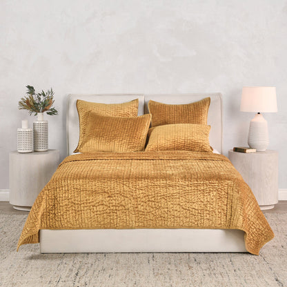 Bari - Velvet Sham - Honey Gold