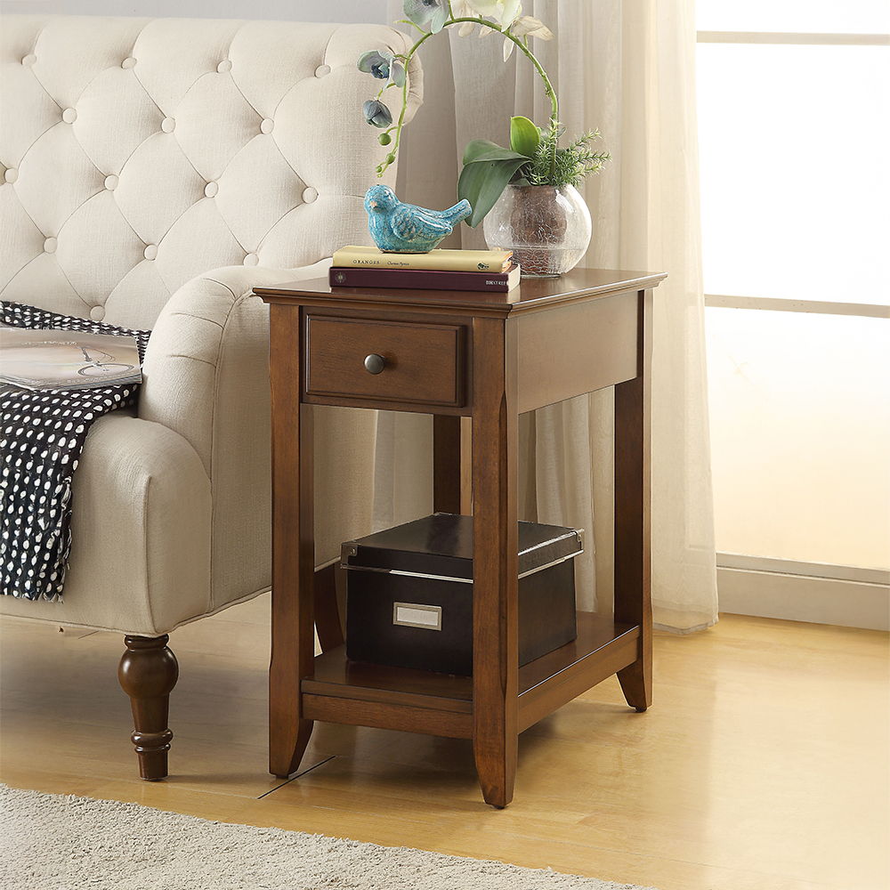 Bertie - Accent Table, alternate view 4 with wood construction