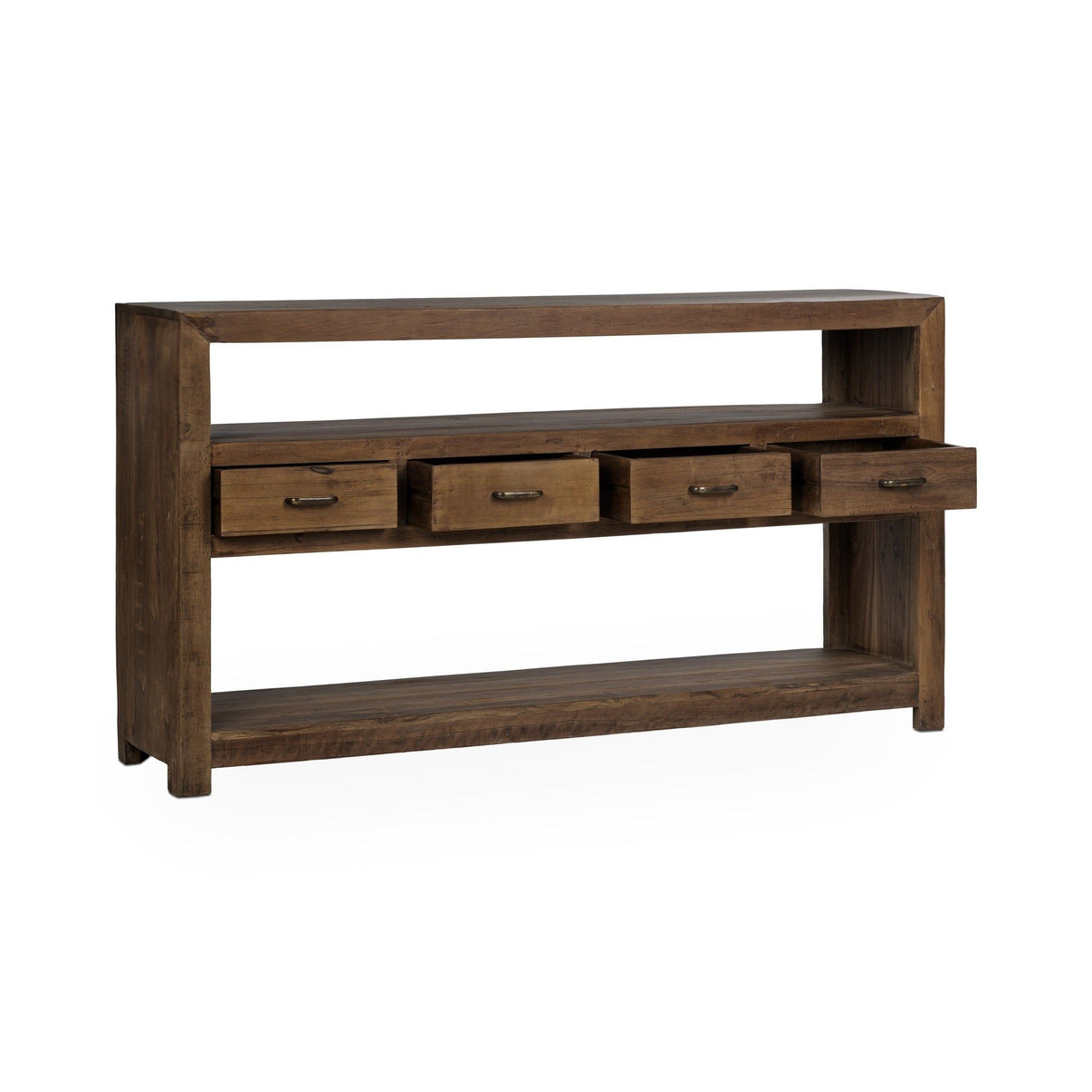 Mattai - 4 Drawer Console Table - Natural, alternate view 5 with wood construction