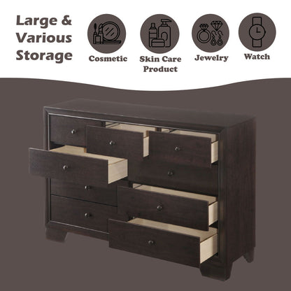 Madison - Dresser - Espresso, alternate view 7 with wood construction