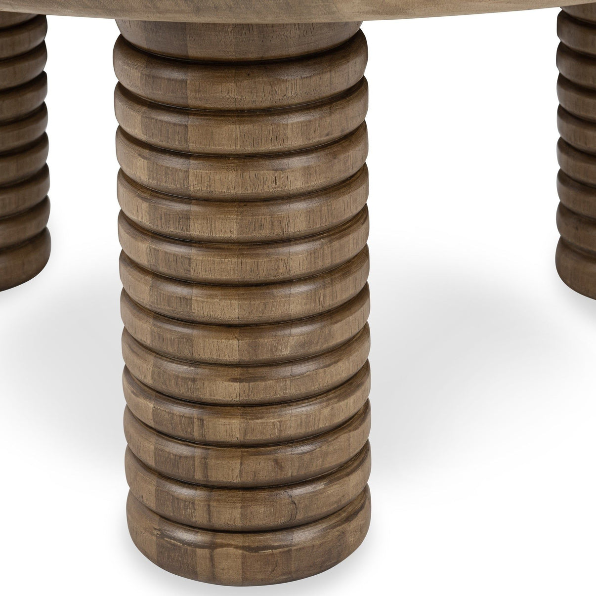 Ilaria - Reclaimed Wood Round Coffee Table - Sand Washed, alternate view 6