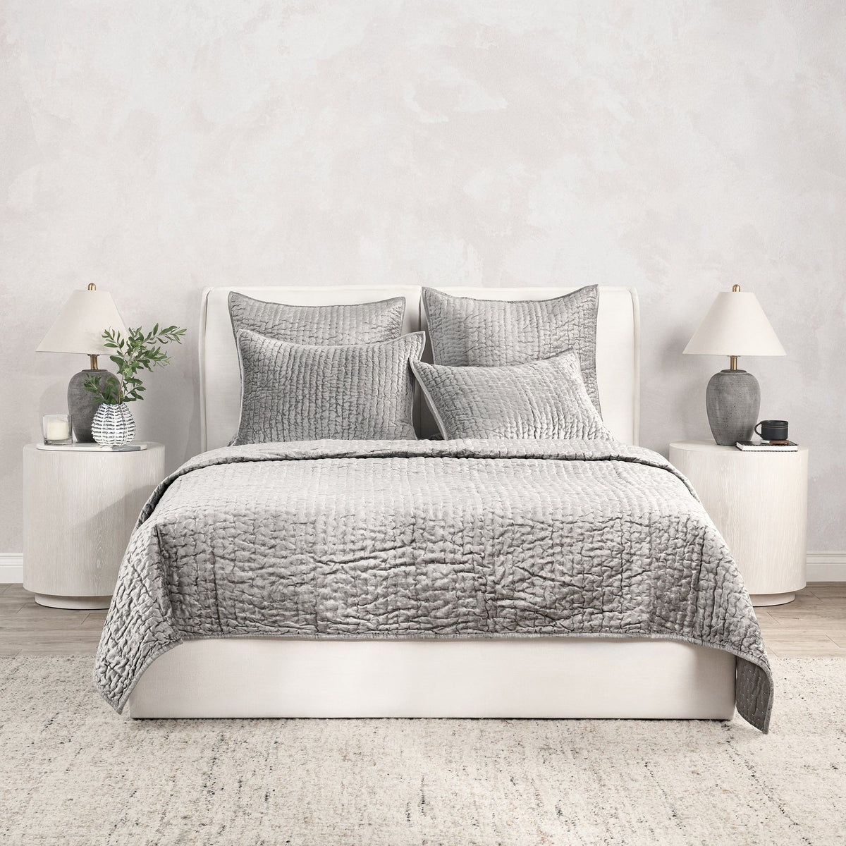 Bari - Velvet Sham - Gray - Villa - 6