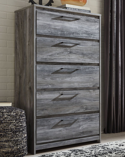 Baystorm - Five Drawer Chest - Gray - Signature Design by Ashley® - 5