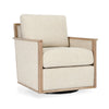 Norman - Swivel Accent Chair, product view with wood construction