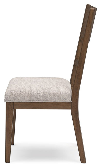 Cabalynn - Dining Uph Side Chair (Set of 2) - Oatmeal / Light Brown, alternate view 6 with polyester fabric