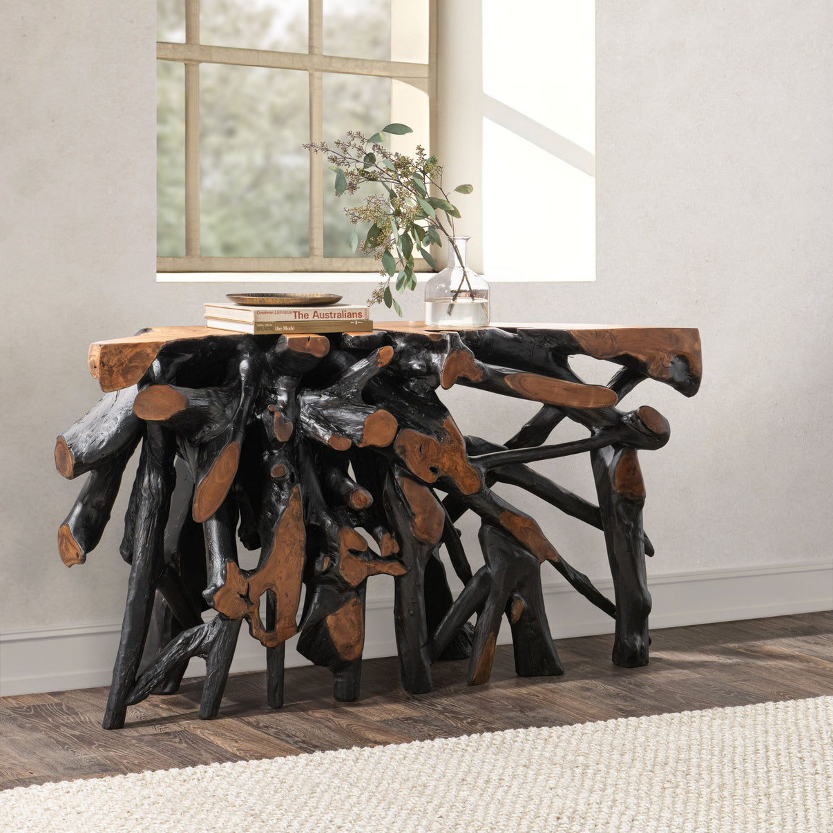Cypress - Root Console Table, alternate view 24 with wood construction