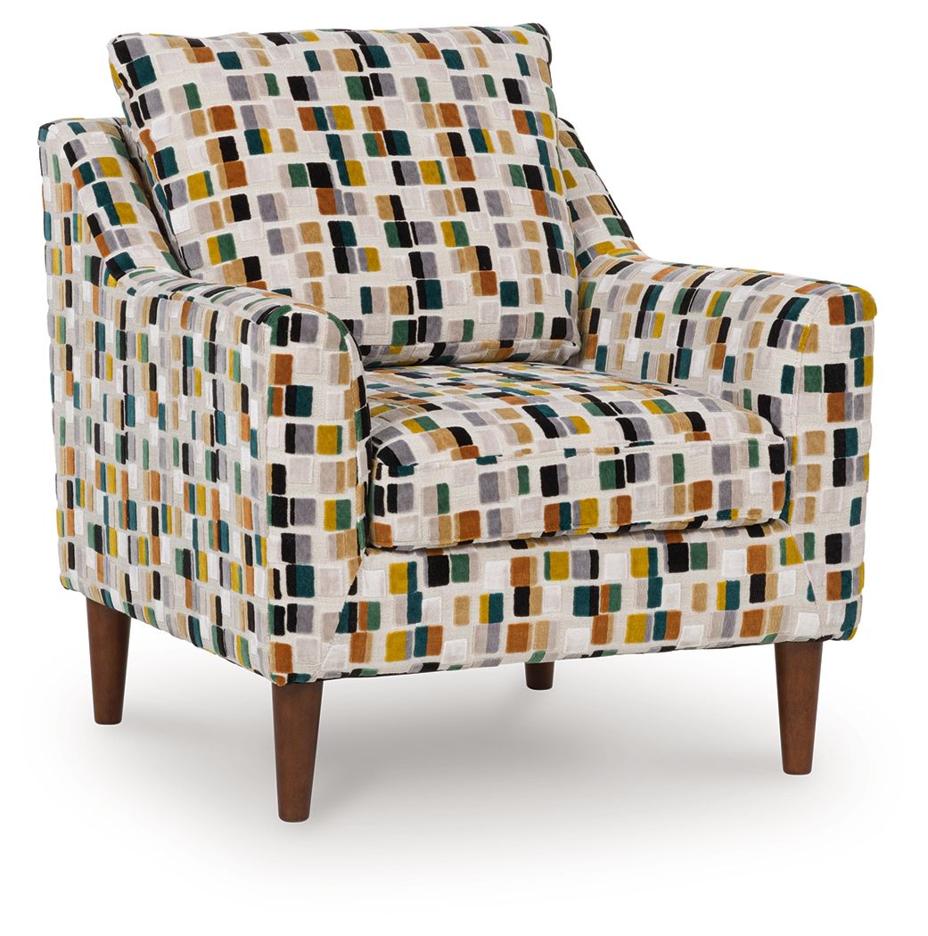Fenna - Accent Chair - Multi, product view with cotton fabric
