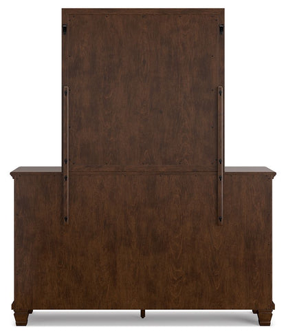 Danabrin - Dresser And Mirror - Brown, alternate view 9 with wood construction