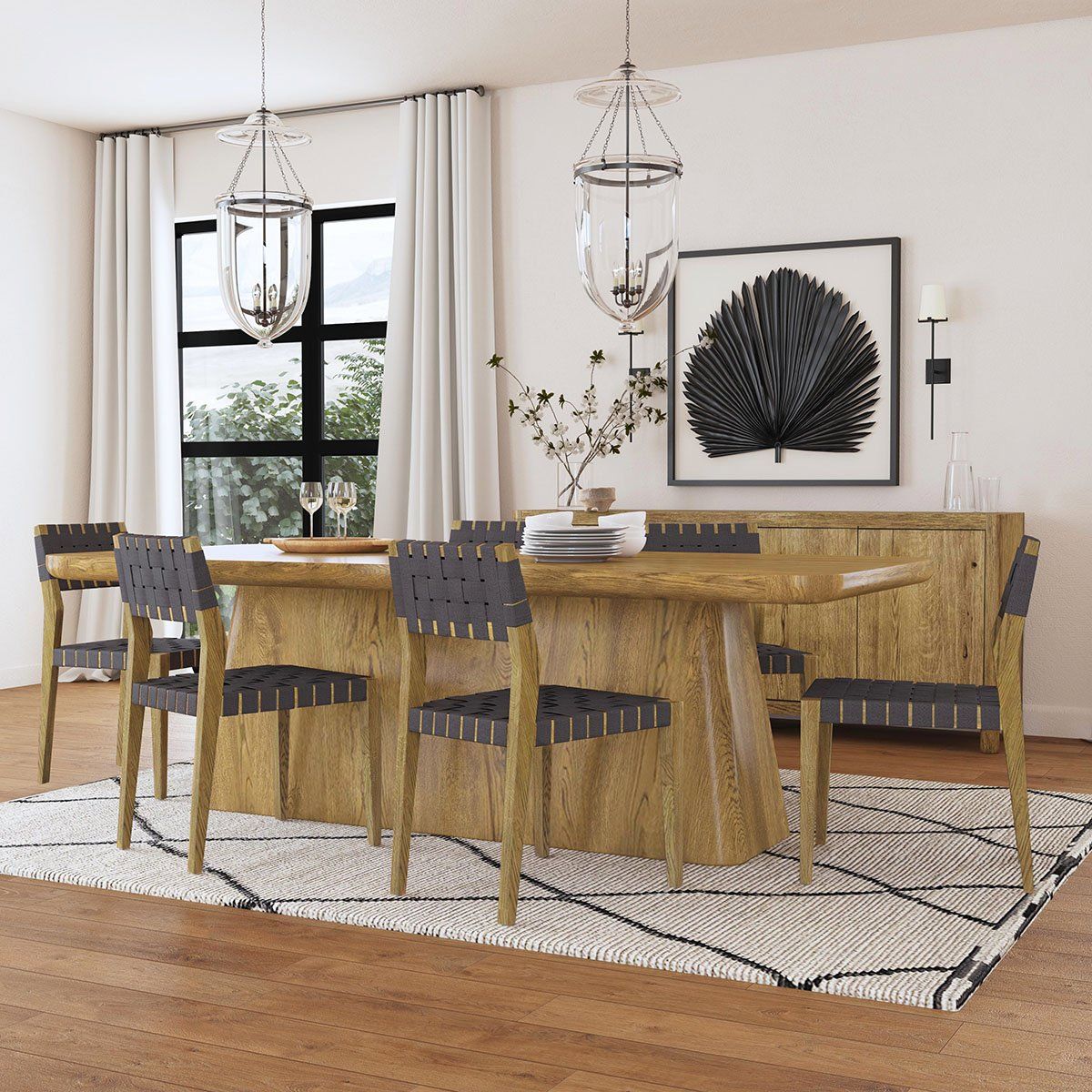Orlando - Dining Table, alternate view 22 with wood construction