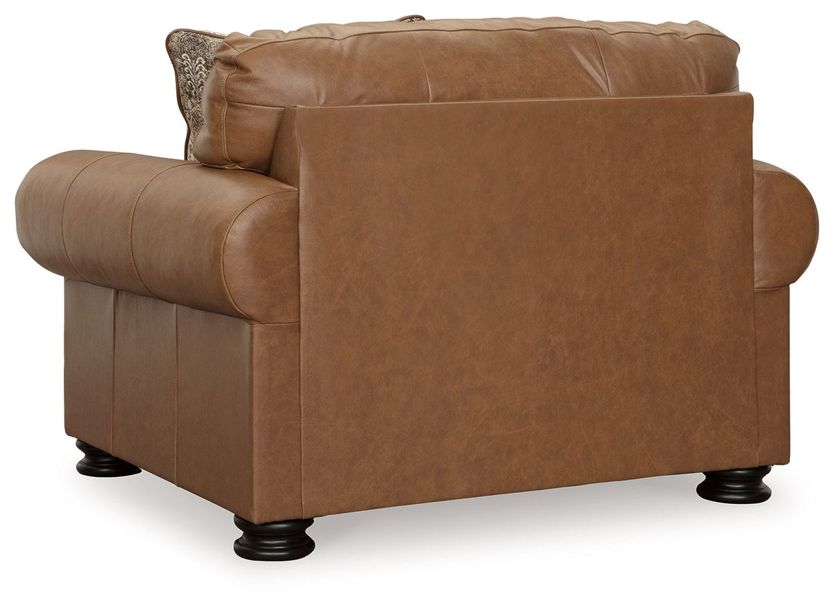 Carianna - Chair And A Half - Caramel, alternate view 8 with top-grain leather