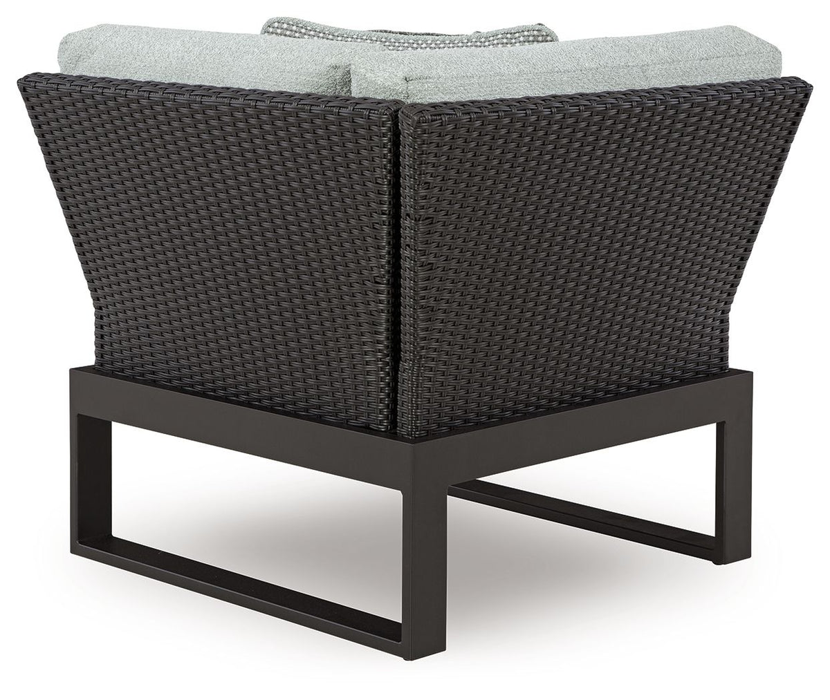 Beachloft - 5-Piece Outdoor Sectional - Black / Gray - Signature Design by Ashley® - 2
