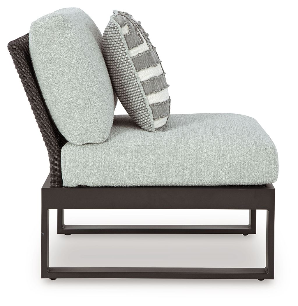 Beachloft - 5-Piece Outdoor Sectional - Black / Gray - Signature Design by Ashley® - 7