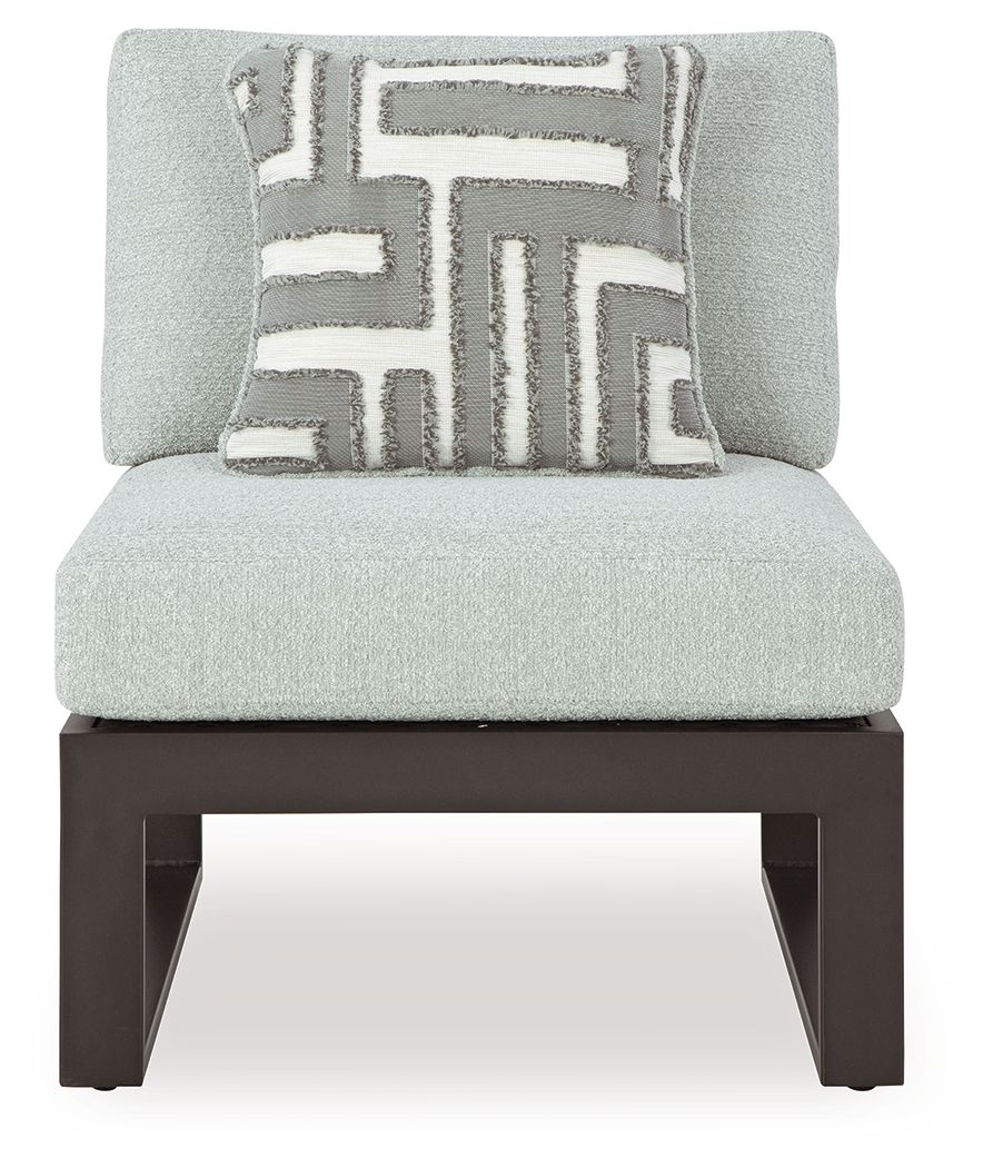 Beachloft - 5-Piece Outdoor Sectional - Black / Gray - Signature Design by Ashley® - 9