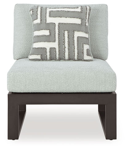 Beachloft - 5-Piece Outdoor Sectional - Black / Gray - Signature Design by Ashley® - 9