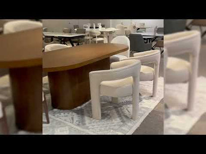 Gamarya - Side Chair (Set of 2) - White Chenille
