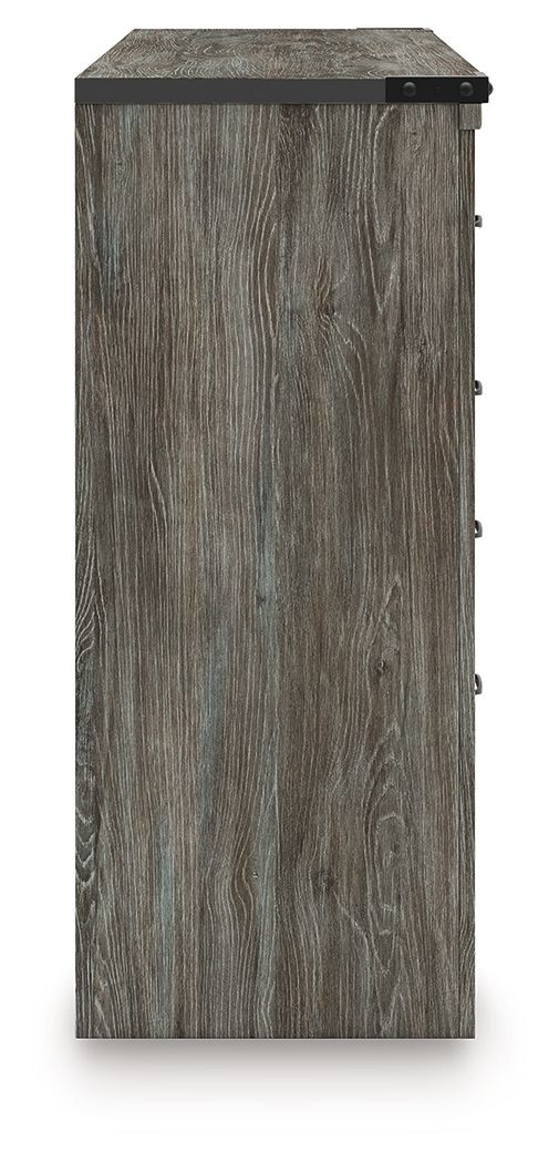 Frandern - Six Drawer Dresser, alternate view 7 with metal
