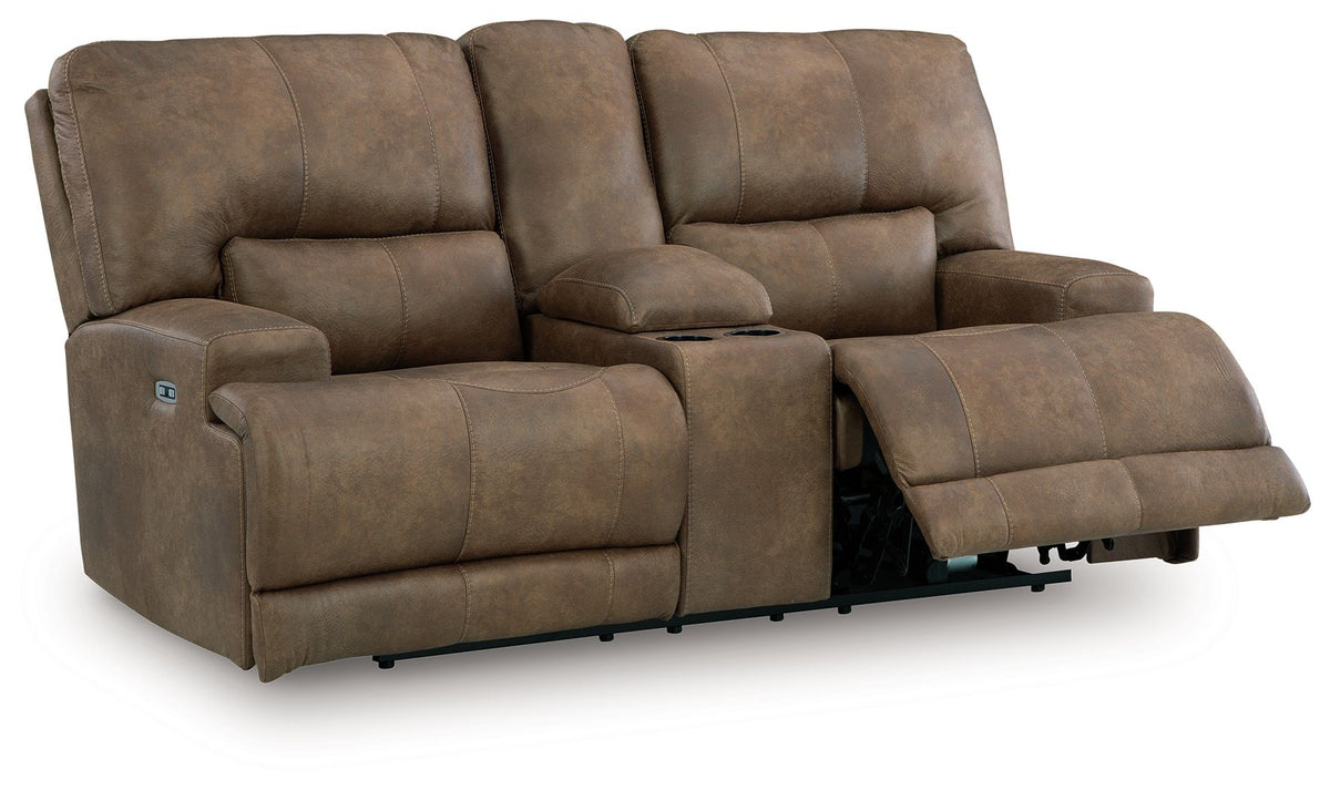 Beckley Place - 2 Pc. - Power Reclining Sofa And Loveseat - Earth - Signature Design by Ashley® - 8