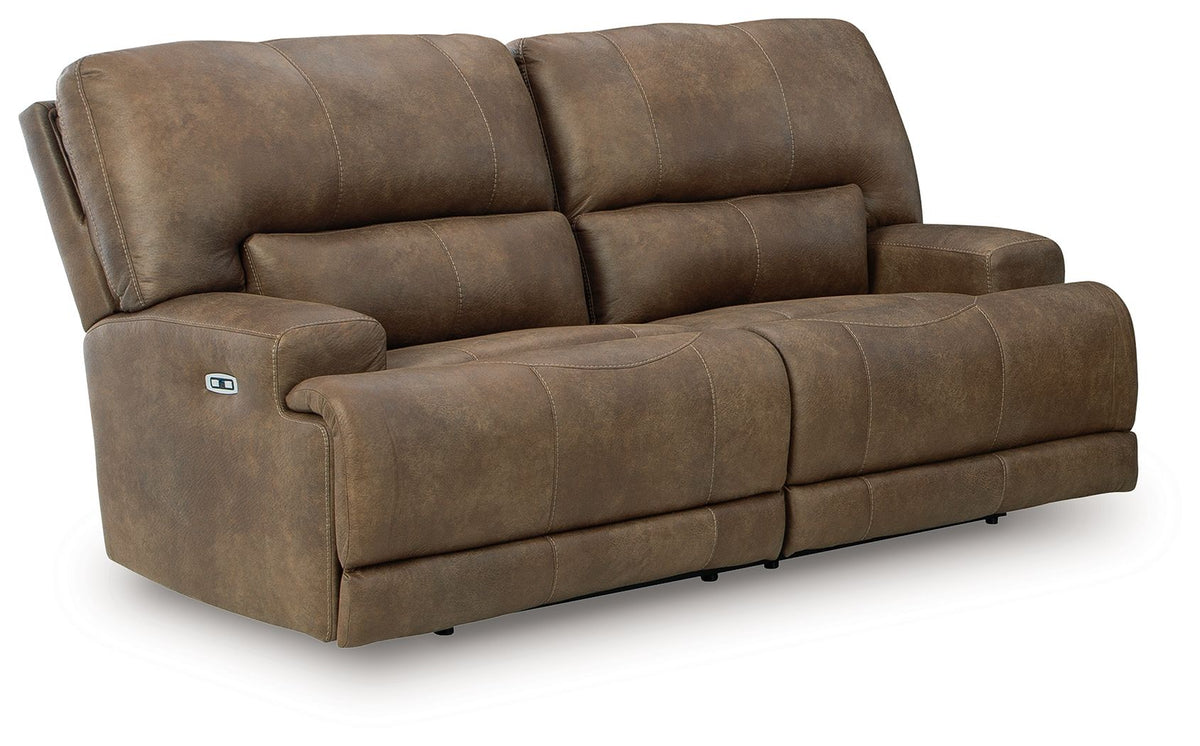 Beckley Place - 2 Pc. - Power Reclining Sofa And Loveseat - Earth - Signature Design by Ashley® - 4