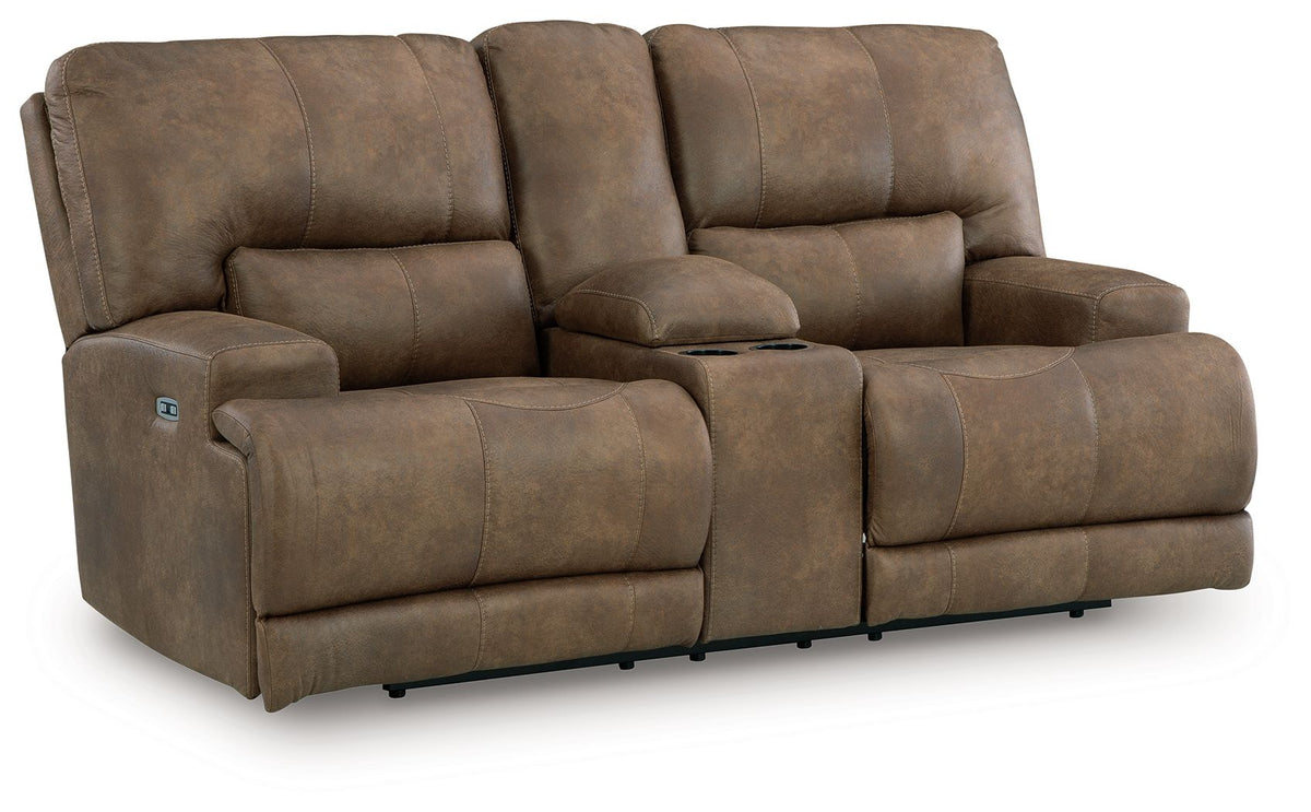 Beckley Place - 2 Pc. - Power Reclining Sofa And Loveseat - Earth - Signature Design by Ashley® - 9
