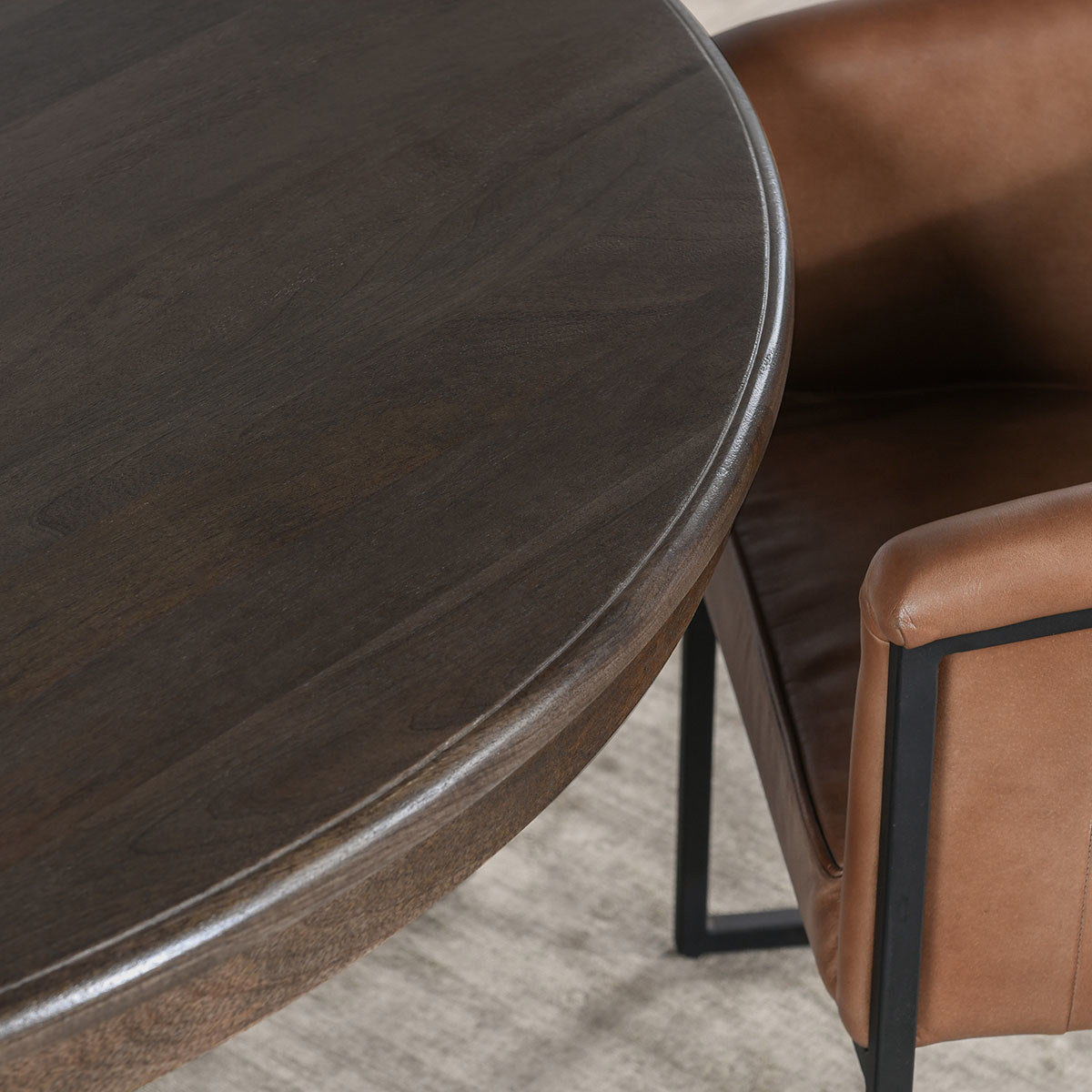 Brookside - Round Dining Table, alternate view 19 with wood construction