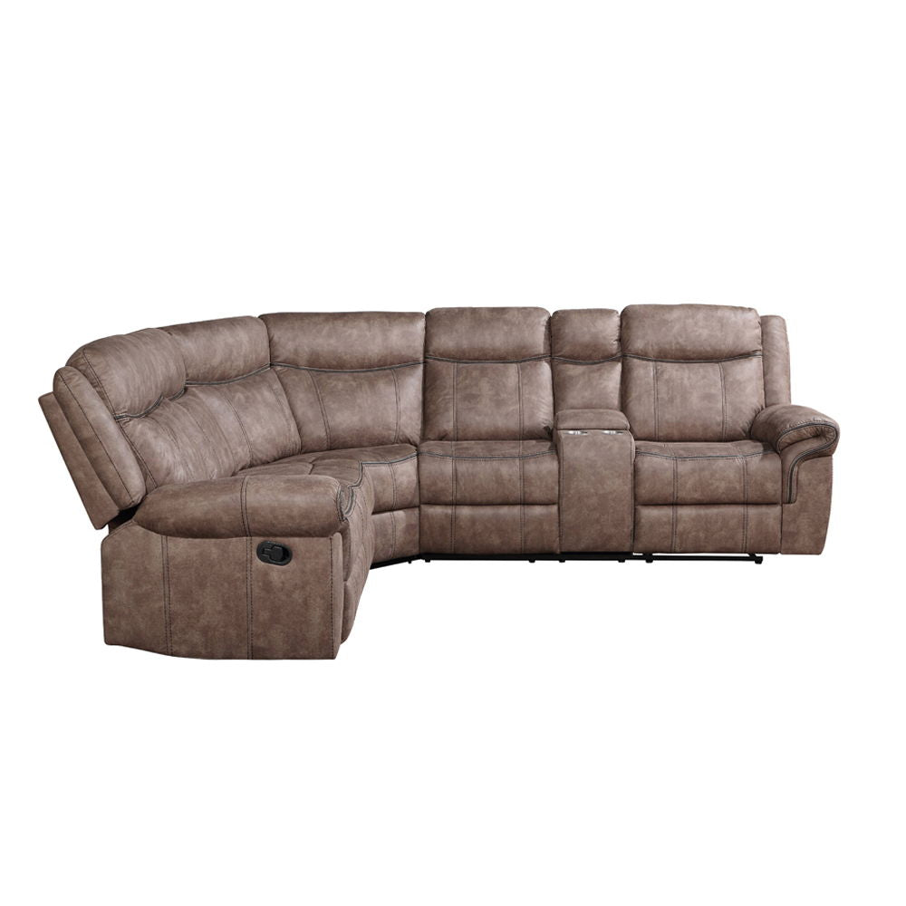 Dollum - Sectional Sofa, alternate view 7 with velvet upholstery